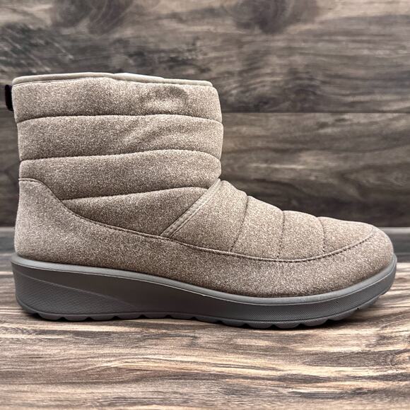 NIB Bzees Glacier 9M Zipper Comfort Lightweight Ankle Boots Booties Taupe - Picture 5 of 14